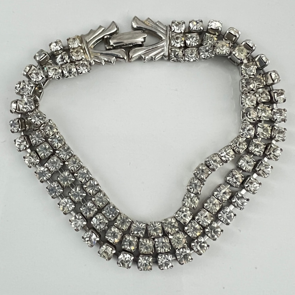 Vintage Bracelet Ice Crystal Rhinestones Swarovski MCM